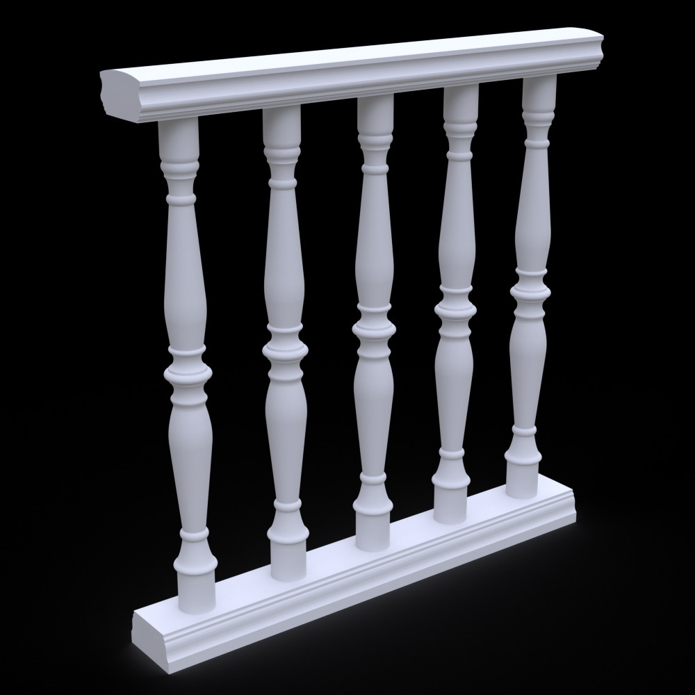 Балюстрада з гіпсу Гб-9 h1035 мм., фото 1