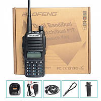 Двухчастотная рация, радиостанция Baofeng UV-82+гарнитура! аккумулятор 1800 мАч! динамик 1 Вт