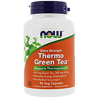 ОРИГІНАЛ!Жирожисувач екстра сильний зелений термо чай Now Foods 700 мг. 90 капсул виробництва США