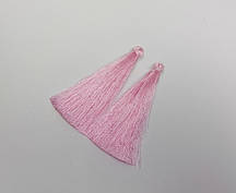 Заготівля для рукоділля Кисть "Рожева" L-7см d-7мм пара купити біжутерію дешево оптом в інтернеті