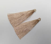 Заготівля для рукоділля Кисть "Капучино" L-7см d-7мм пара купити біжутерію дешево оптом в інтернеті