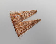 Заготівля для рукоділля Кисть "Карамельна смужка" L-7см d-7мм пара купити біжутерію дешево оптом в інтернеті