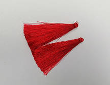 Заготівля для рукоділля Кисть "Темно Червона" L-7см d-7мм пара купити біжутерію дешево оптом в інтернеті