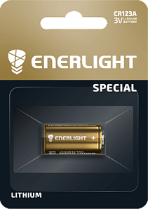 Батарейка ENERLIGHT LITHIUM CR 123A BLI 1