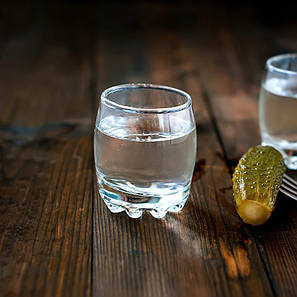 Набір стопок з декоративним дном 75 мл Сільвана 6 шт, фото 2