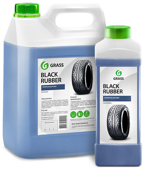 Чорнитель для шин GRASS Black Rubber на водній основі 5л 121101