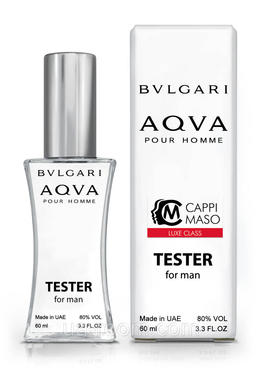 Тестер чоловічий LUXE CLASS Bvlgari Aqua Pour Homme, 60 мл, фото 1