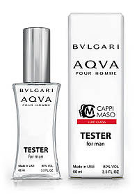 Тестер чоловічий LUXE CLASS Bvlgari Aqua Pour Homme, 60 мл