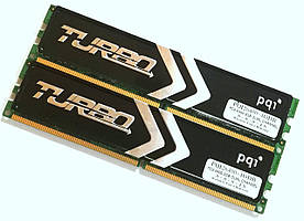Пара оперативной памяти PQI DDR2 4Gb (2Gb+2Gb) 800MHz PC2 6400U CL5 2R8 (PQI26400-4GDB) Б/У