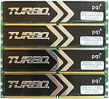 Комплект оперативной памяти PQI DDR2 8Gb (4*2Gb) 800MHz PC2 6400U CL5 2R8 (PQI26400-4GDB) Б/У