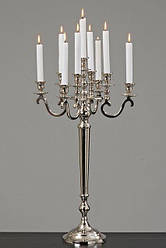 Канделябр на 9 свічок Вікторія срібний h 69 см