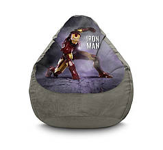 Крісло мішок груша "Iron Man. Superhero touchdown" Флок
