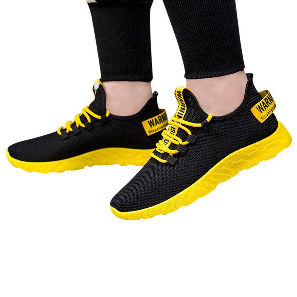 Зручні чоловічі кросівки з жовтою піксельною підошвою - фото 3 - id-p1274861828