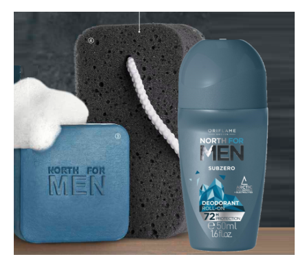 Чоловічий набір для ежедневнего догляду за тілом North For Men Subzero(3 компонента)