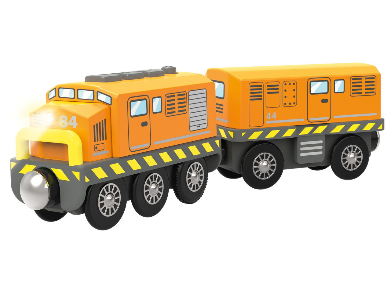 Локомотив з вагоном для дерев'яної залізниці Playtive Train Tomas  Німеччина, фото 1