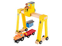 Кран з машинками Playtive для дерев'яної залізниці Німеччина