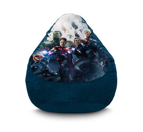 Крісло мішок груша "Avengers. Team" Флок, фото 2