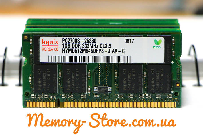 Оперативна пам'ять для ноутбука DDR1 Hynix DDR 1Gb 333MHz PC2700 SoDIMM, фото 2