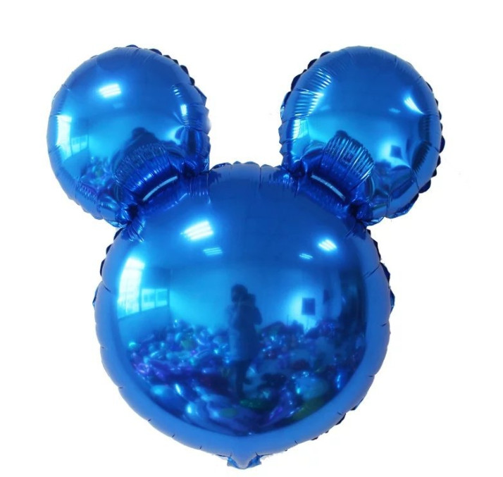 Фольгована куля Міккі Маус синій 26" (Китай) в упаковці