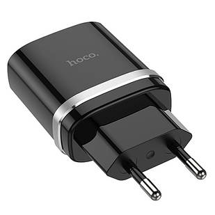 Мережевий зарядний пристрій HOCO C12Q Smart 1 USB/3A/18W/QC3.0 Black