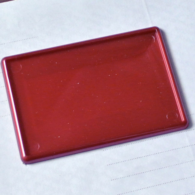 Акриловые заготовки для магнитов 95х65 мм, красные перламутровые - фото 1 - id-p489248772