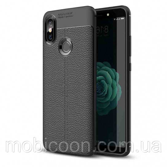 Чехол Auto Focus кожа для Xiaomi Mi A2 / Mi 6X Black