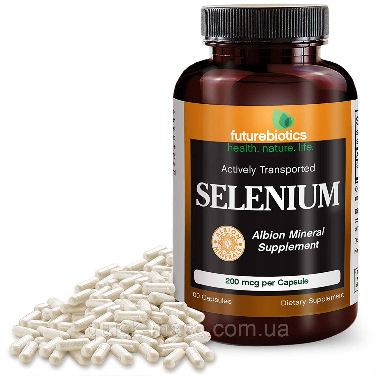 Вітаміни Селен FutureBiotics Selenium 200 mcg 100 caps, фото 1