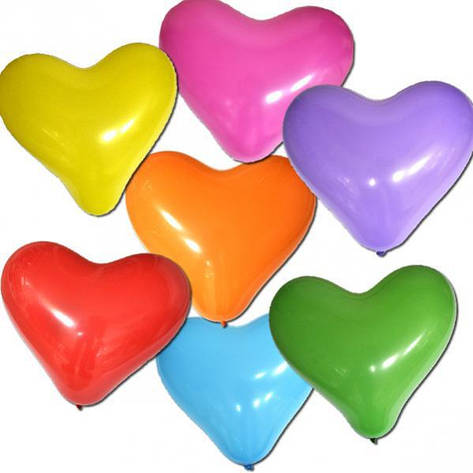 Кульки 6 «Серце» пастель CR6 /80 57801, фото 2