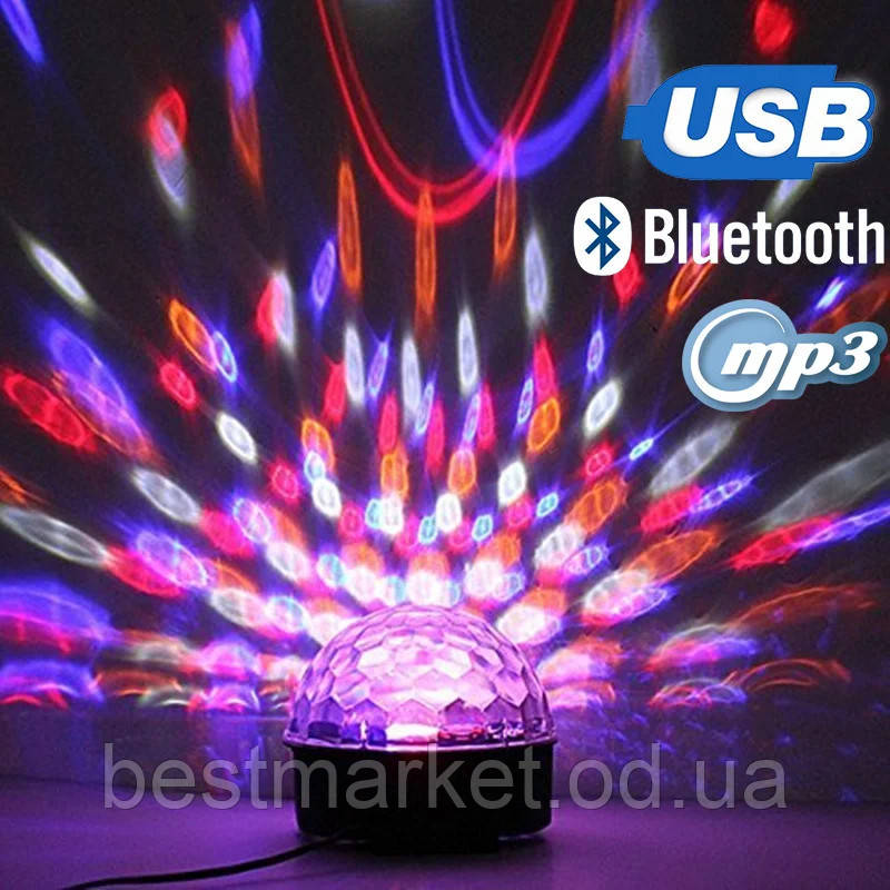 Светодиодный Диско Шар с Bluetooth LED Magic Ball Light MP3 - фото 8 - id-p838009754