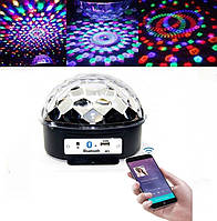 Светодиодный Диско Шар с Bluetooth LED Magic Ball Light MP3