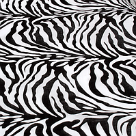 Хлопковая бандана 55*55 см принт зебра черно-белый