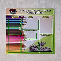 "Атестація педагогічних працівників". Пластиковий стенд