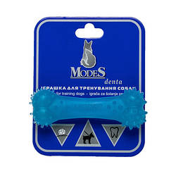 Іграшка для собак кістка ModeS Denta XS (МодеС Дента, блакитний колір), 8см.