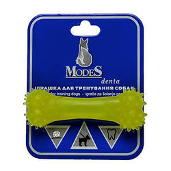 Іграшка для собак кістка ModeS Denta XS (МодеС Дента, жовтий колір), 8см.