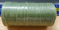 Нитка вощеная плоская 0,8 мм S031 260 м 150D светло-зеленый цвет нить для шитья кожи