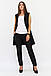 Жіночий подовжений костюм Endru, чорний, фото 3