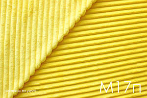 Плюш Minky жовтий в смужку, шарпей, stripes 57*160