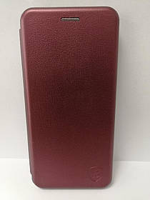 Чохол-книжка для Xiaomi Redmi 9C бічний з підставкою протиударний Wine Red