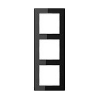 Рамка 3-я JUNG AC583GLSW чорна