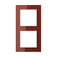 Рамка 2-я JUNG AC582GLRT червоний оксид