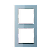 Рамка 2-я JUNG AC582GLBLGR сіро-блакитний