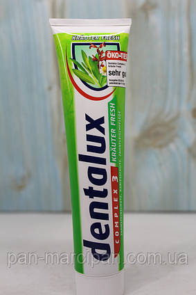Паста зубна Dentalux (на травах, зелена) 125 мл