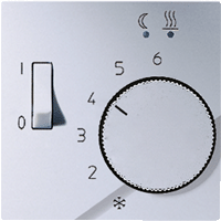 Пеньоль терморегулятора теплої підлоги JUNG AFTR231PLAL алюміній