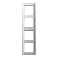 Рамка 4-я JUNG A584AL алюміній