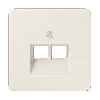 Панель розетки TF/PC 2-я JUNG 569-2UA сл. кістка