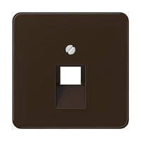 Панель розетки TF/PC 1-я JUNG CD569-1UABR коричневий