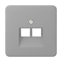 Панель розетки TF/PC 2-я JUNG CD569-2UAGR сірий