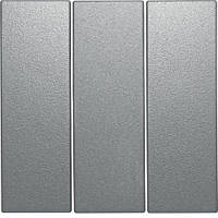 Клавіша вимикача 3-я Berker для колекцій S. 1/B. 3/B. 7 GLAS, колір «алюміній матовий», 16651404
