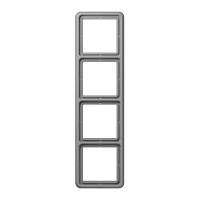 Рамка 4-я JUNG CD584GR сірий