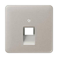 Панель розетки TF/PC 1-я JUNG CD569-1UAPT платина